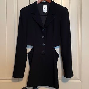 Eldean Designer Black Suit Jacket, Size S